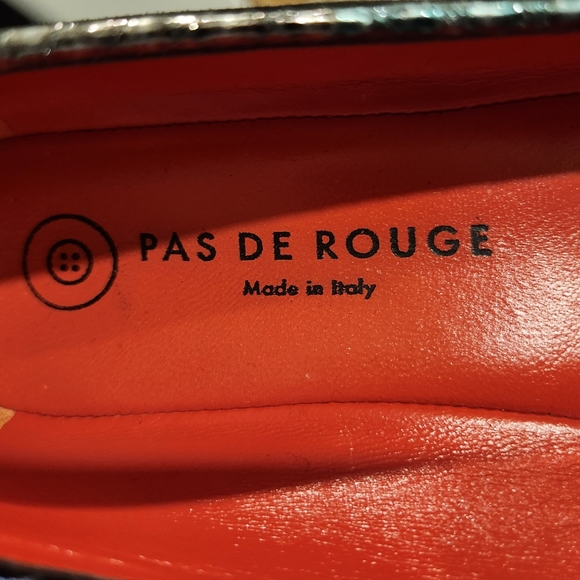 Black Leather Seude Ballet Shoes Made in Italy - Picture 5 of 5